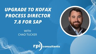 Upgrade to Kofax Process Director 78 for SAP [upl. by Eniladam]