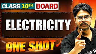 WARRIOR 2025 ELECTRICITY in 1 Shot FULL CHAPTER Theory  PYQs  Class 10th Boards [upl. by Ojimmas]