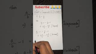 What is Componendo and Dividendo  Competitive Maths maths math [upl. by Atiuqrehs15]