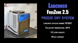 Labconco FreeZone 25 benchtop freeze dryer 2222F F DRY [upl. by Adlare191]