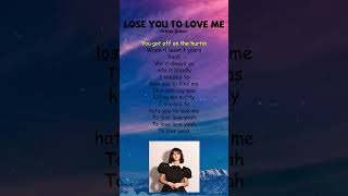 Selena Gomez  Lose You To Love Me Lyrics shorts [upl. by Appleby]