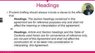 07 Basics  Parts of Commercial Contract  Headings [upl. by Fidelity535]