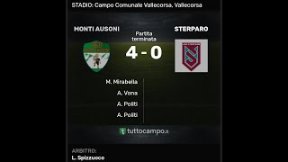 U17 ASD MONTI AUSONI Vs STERPARO [upl. by Moorish]