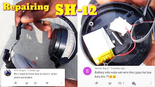 HOW TO REPAIRING SH12 Bluetooth WIRELESS HEADPHONE DAY SUN [upl. by Fredrika278]