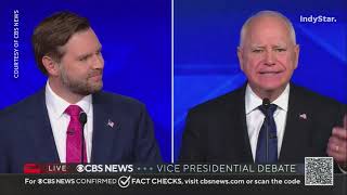 Tim Walz at VP DebateMike Pence made the right decision on Donald Trumps election results denial [upl. by Hirai]