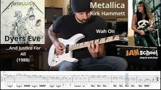 Metallica Dyers Eve Kirk Hammett Guitar Solo with TAB [upl. by Jenilee]