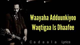 Cabdi Xasan Dige Hees Waayaha Aduunka Lyrics [upl. by Nelhsa365]