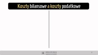 5 Koszt księgowy a koszt podatkowy [upl. by Kelson]