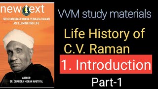 Life History of C V Raman  VVM study materials [upl. by Leddy]