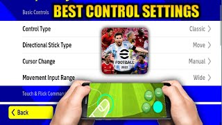 Best Control Settings For eFootball 2022 Mobile [upl. by Rives]