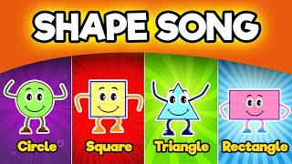 Shapes Song  Math Nursery Rhyme amp Kid Learning Song  Geometry shapes [upl. by Ambur309]