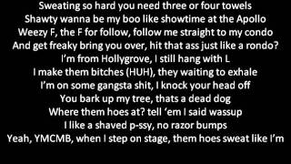 Bow Wow ft Lil Wayne Sweat Lyrics New 2011 [upl. by Melvina]