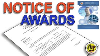 NOTICE OF AWARDS  PROCUREMENT  BARANGAY ACCOUNTING [upl. by Eciram]