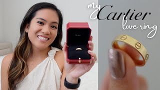 CARTIER LOVE wedding band  review and wear amp tear [upl. by Yeuh19]