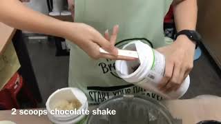 Cara membuat Herbalife Shake banana oats How to Make Herbalife Shake banana oats [upl. by Ahsirkal]