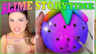 🎧Satisfying Slime Storytime🎧 ❤️💛💚Tiktok Compilations Part 272 [upl. by Aigroeg]