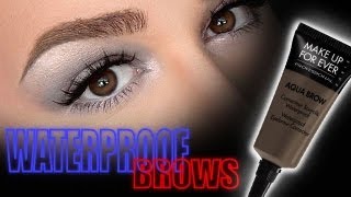 How To Waterproof Brows w Makeup Forever Aqua Brow [upl. by Garzon]