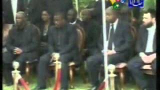 Le Président Joseph Kabila au deuil du regretté Katumba Mwanke [upl. by Arodnap520]