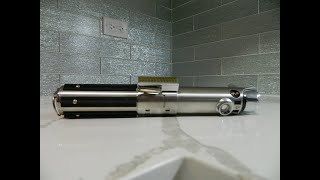 LIGHTSABER REVIEW Galaxys Edge Anakins Legacy Lightsaber [upl. by Elleb]