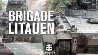 Die Brigade in Litauen kommt  Abschreckung und Verteidigung an der Ostflanke  Bundeswehr [upl. by Adnesor42]