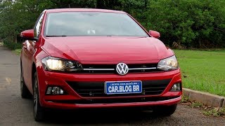 VW Polo 2018 200 TSI Automático Highline  avaliação preço detalhes  wwwcarblogbr [upl. by Meir200]