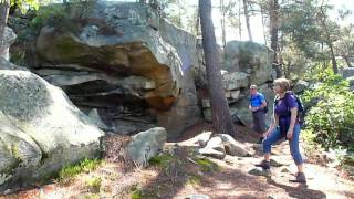 Fontainebleau rochers de Bouligny des Demoiselles et mont Morillon mai 2012mp4 [upl. by Aehsel]