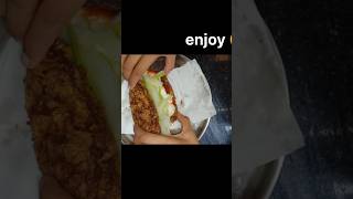 Low calorie chicken burger 🍔💗 food tasty cooking burger chicken bhukkadh foodie [upl. by Dickman]