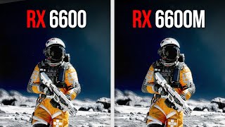 RX 6600M vs RX 6600  Comparison in 11 Games 1080p [upl. by Elum401]