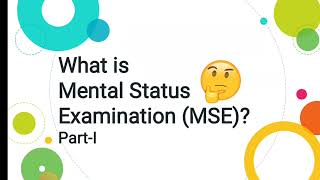 What is Mental Status Examination MSE Psychology Urdu Hindi Part I [upl. by Aldous]