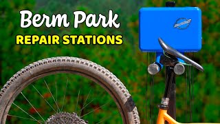 Installing Bike Repair Stations at Berm Park [upl. by Llenrup]