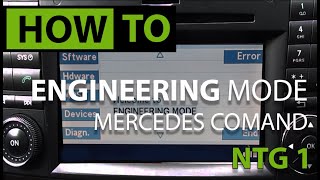 HOW TO Access Hidden Engineer Menu amp DVD IN MOTION Mercedes COMAND NTG1 [upl. by Marcy]