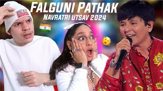 This INDIAN FESTIVAL looks UNREAL Latinos React to Navratri Utsav 2024 ft Flaguni Pathak [upl. by Nytsyrk]