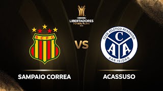 TRANSMISIÓN EN VIVO SAMPAIO CORREA VS ACASSUSO  CONMEBOL LIBERTADORES FÚTBOL PLAYA 2022 [upl. by Nitreb]