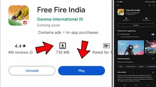 FREE FIRE INDIA Launch Date Confirm  🇮🇳 [upl. by Sarina724]