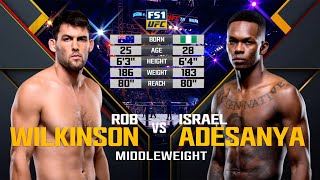 UFC Debut Israel Adesanya vs Rob Wilkinson  Free Fight [upl. by Hemingway]