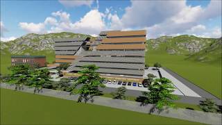 PAF Hospital Islamabad Final Concept Design Animation [upl. by Ojela]