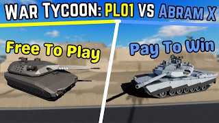 War Tycoon PL01 VS Abram X [upl. by Amees]