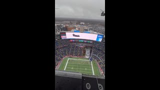 160th SOAR MH47 flyover at Patriots vs Chargers Game [upl. by Goldie191]