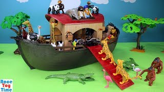 Playmobil Animals Ark Playset Build and Play  Toys Video [upl. by Suzie232]