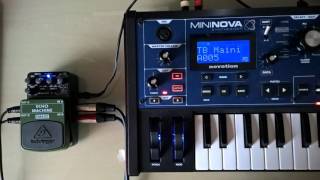 Novation Mininova amp Behringer EM 600 Echo Machine [upl. by Guimond]