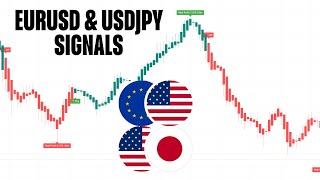 🔴Live EURUSD  USDJPY Trading Signals 15 min  Forex Trading  High accuracy forex trading strategy [upl. by Callan]