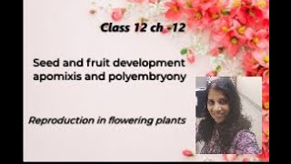 Seed and Fruit Development Apomixis and Polyembryony  CBSE class 12 [upl. by Nillad]