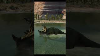 Sinoceratops corriendo jurassicworld jurassicworldevolution2 jurassicpark dinosaurs [upl. by Jeniffer]