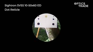 Sightron SVSS 1050x60 ED Reticle Dot  Optics Trade Reticle Subtensions [upl. by Edmon427]