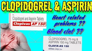 Clopidogrel and aspirin tablets  Clopivas AS tablet uses  side effects LEARN ABOUT MEDICINE [upl. by Akedijn]