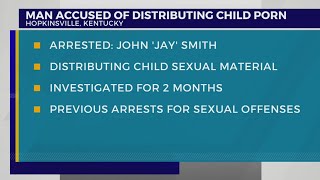 Man charged with 68 counts of distribution of obscene matter in Hopkinsville [upl. by Einahpehs548]