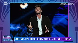 Sanremo 2025 per il dopo Amadeus scatta il totonome  La Volta Buona 15022024 [upl. by Oibaf]