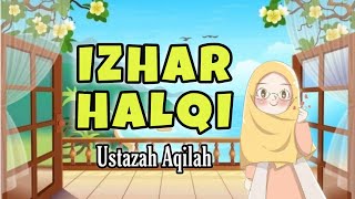 TAJWID  IZHAR HALQI [upl. by Eneja]