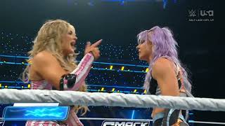 WWE SMACKDOWN BAYLEY amp NAOMI VS TIFFANY STRATTON amp CANDICE LERAE 112224 [upl. by Rossing]