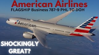 Shockingly GREAT American Airlines 7879 Business Class PHL to DOH [upl. by Haneehs]